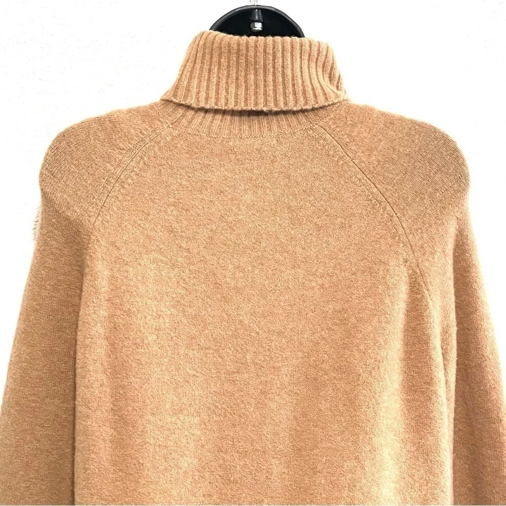 J. Crew Woman Brown WOOL Turtleneck Sweater Size XS
